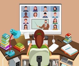 Kelas langsung via Google Meet atau Zoom selama 2 jam (setiap pertemuan)